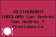 RESTAURANTE TABOLARA San Andrés San Andrés Y Providencia