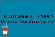 RESTAURANTE TABULA Bogotá Cundinamarca