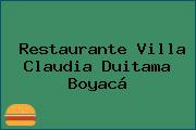 Restaurante Villa Claudia Duitama Boyacá
