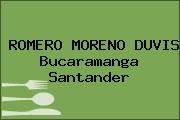 ROMERO MORENO DUVIS Bucaramanga Santander