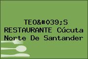TEO'S RESTAURANTE Cúcuta Norte De Santander