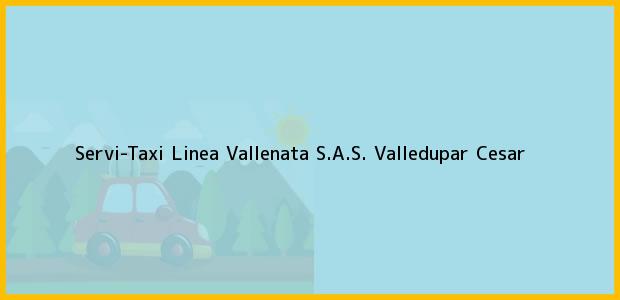 Teléfono, Dirección y otros datos de contacto para Servi-Taxi Linea Vallenata S.A.S., Valledupar, Cesar, Colombia