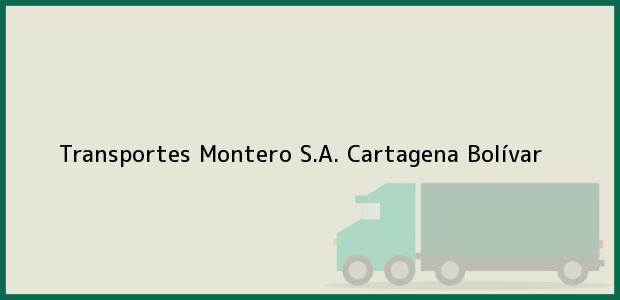 Teléfono, Dirección y otros datos de contacto para Transportes Montero S.A., Cartagena, Bolívar, Colombia