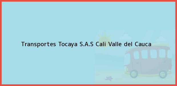 Teléfono, Dirección y otros datos de contacto para Transportes Tocaya S.A.S, Cali, Valle del Cauca, Colombia