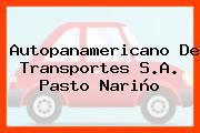 Autopanamericano De Transportes S.A. Pasto Nariño