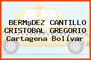 BERMºDEZ CANTILLO CRISTOBAL GREGORIO Cartagena Bolívar