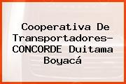 Cooperativa De Transportadores- CONCORDE Duitama Boyacá