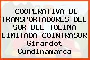 COOPERATIVA DE TRANSPORTADORES DEL SUR DEL TOLIMA LIMITADA COINTRASUR Girardot Cundinamarca