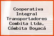Cooperativa Integral Transportadores Combita Ltda. Cómbita Boyacá
