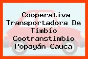 Cooperativa Transportadora De Timbío Cootranstimbio Popayán Cauca