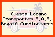 Cuesta Lozano Transportes S.A.S. Bogotá Cundinamarca