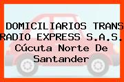 DOMICILIARIOS TRANS RADIO EXPRESS S.A.S. Cúcuta Norte De Santander