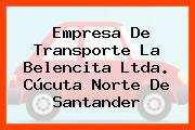 Empresa De Transporte La Belencita Ltda. Cúcuta Norte De Santander