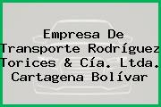 Empresa De Transporte Rodríguez Torices & Cía. Ltda. Cartagena Bolívar