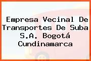 Empresa Vecinal De Transportes De Suba S.A. Bogotá Cundinamarca