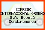 EXPRESO INTERNACIONAL ORMEÑO S.A. Bogotá Cundinamarca