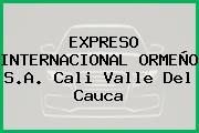 EXPRESO INTERNACIONAL ORMEÑO S.A. Cali Valle Del Cauca
