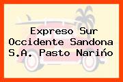 Expreso Sur Occidente Sandona S.A. Pasto Nariño