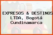 Ver expresos destinos ltda bogota cundinamarca EXPRESOS & DESTINOS LTDA. Bogotá Cundinamarca