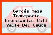 Garcés Meza Transporte Empresarial Cali Valle Del Cauca