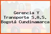Gerencia Y Transporte S.A.S. Bogotá Cundinamarca