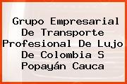 Grupo Empresarial De Transporte Profesional De Lujo De Colombia S Popayán Cauca