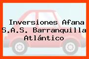 Inversiones Afana S.A.S. Barranquilla Atlántico