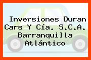Inversiones Duran Cars Y Cía. S.C.A. Barranquilla Atlántico