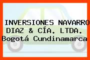 INVERSIONES NAVARRO DIAZ & CÍA. LTDA. Bogotá Cundinamarca