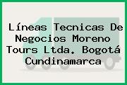 Líneas Tecnicas De Negocios Moreno Tours Ltda. Bogotá Cundinamarca