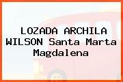 LOZADA ARCHILA WILSON Santa Marta Magdalena
