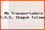 Mb Transportadora S.A.S. Ibagué Tolima