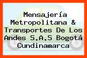 Mensajería Metropolitana & Transportes De Los Andes S.A.S Bogotá Cundinamarca