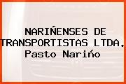 NARIÑENSES DE TRANSPORTISTAS LTDA. Pasto Nariño