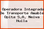 Operadora Integrada De Transporte Amable Opita S.A. Neiva Huila