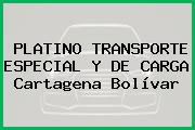 PLATINO TRANSPORTE ESPECIAL Y DE CARGA Cartagena Bolívar
