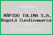 Ver rapido tolima sa bogota cundinamarca Rapido Tolima S.A. Bogotá Cundinamarca