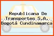 Republicana De Transportes S.A. Bogotá Cundinamarca