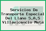 Servicios De Transporte Especial Del Llano S.A.S Villavicencio Meta