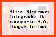 Sitsa Sistemas Integrados De Transporte S.A. Ibagué Tolima