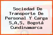 Sociedad De Transporte De Personal Y Carga S.A.S. Bogotá Cundinamarca