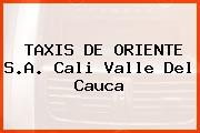TAXIS DE ORIENTE S.A. Cali Valle Del Cauca