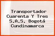 Transportador Cuarenta Y Tres S.A.S. Bogotá Cundinamarca