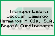 Transportadora Escolar Camargo Hermanos Y Cía. S.A. Bogotá Cundinamarca