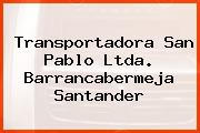 Transportadora San Pablo Ltda. Barrancabermeja Santander