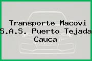 Transporte Macovi S.A.S. Puerto Tejada Cauca