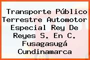 Transporte Público Terrestre Automotor Especial Rey De Reyes S. En C. Fusagasugá Cundinamarca