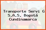 Transporte Servi G S.A.S. Bogotá Cundinamarca