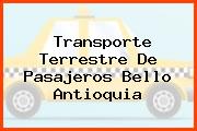 Transporte Terrestre De Pasajeros Bello Antioquia