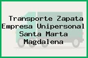 Transporte Zapata Empresa Unipersonal Santa Marta Magdalena